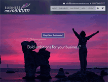 Tablet Screenshot of businessmomentum.com